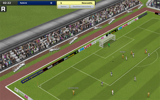 Football Manager 2010 In-game view